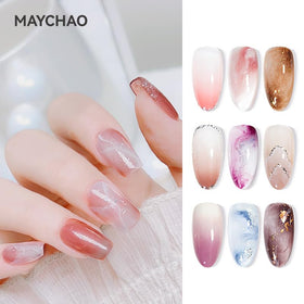 MAYCHAO gel polish with various nail art effects