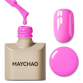 MAYCHAO Hot Pop Pink Gel Nail Polish 15ML front view