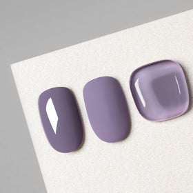 MAYCHAO Lavender Purple Gel Nail Polish under LED light