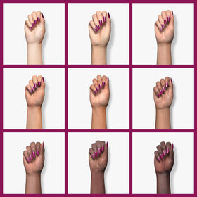MAYCHAO Magenta Gel Nail Polish curing under LED light