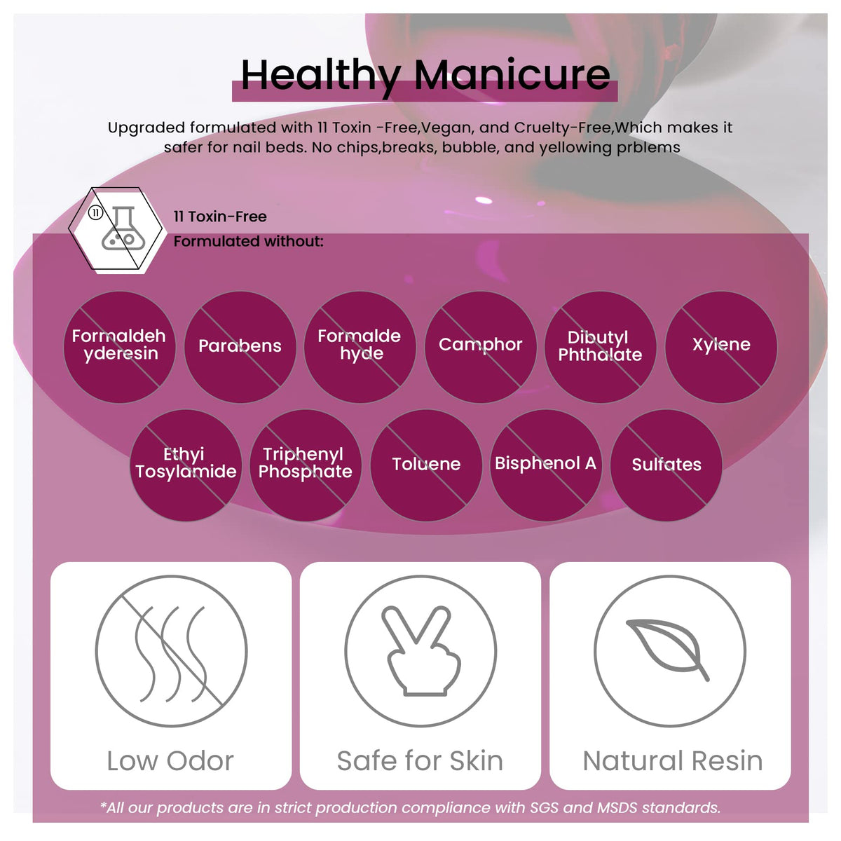 MAYCHAO Magenta Gel Nail Polish packaging
