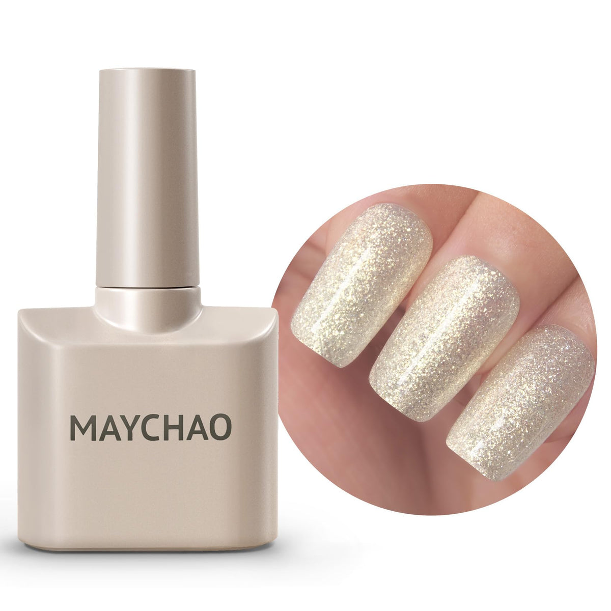 MAYCHAO Mermaid Scales Gel Nail Polish 15ML front view