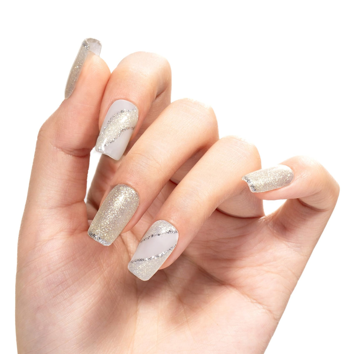 MAYCHAO Mermaid Scales Gel Nail Polish 15ML under LED light