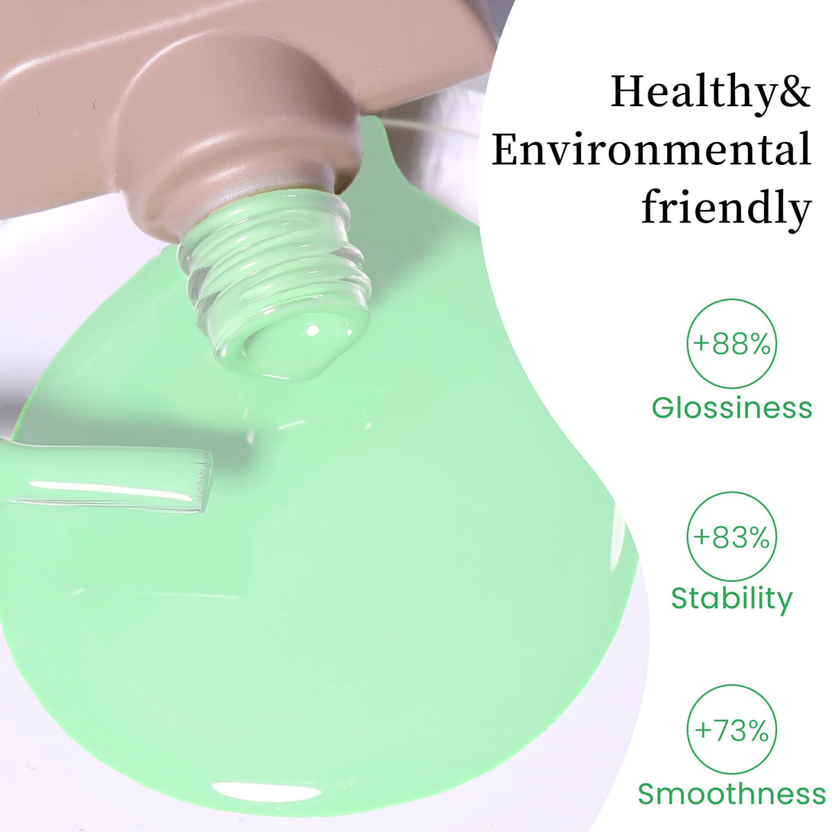 MAYCHAO Mint Green Gel Nail Polish 15ML packaging