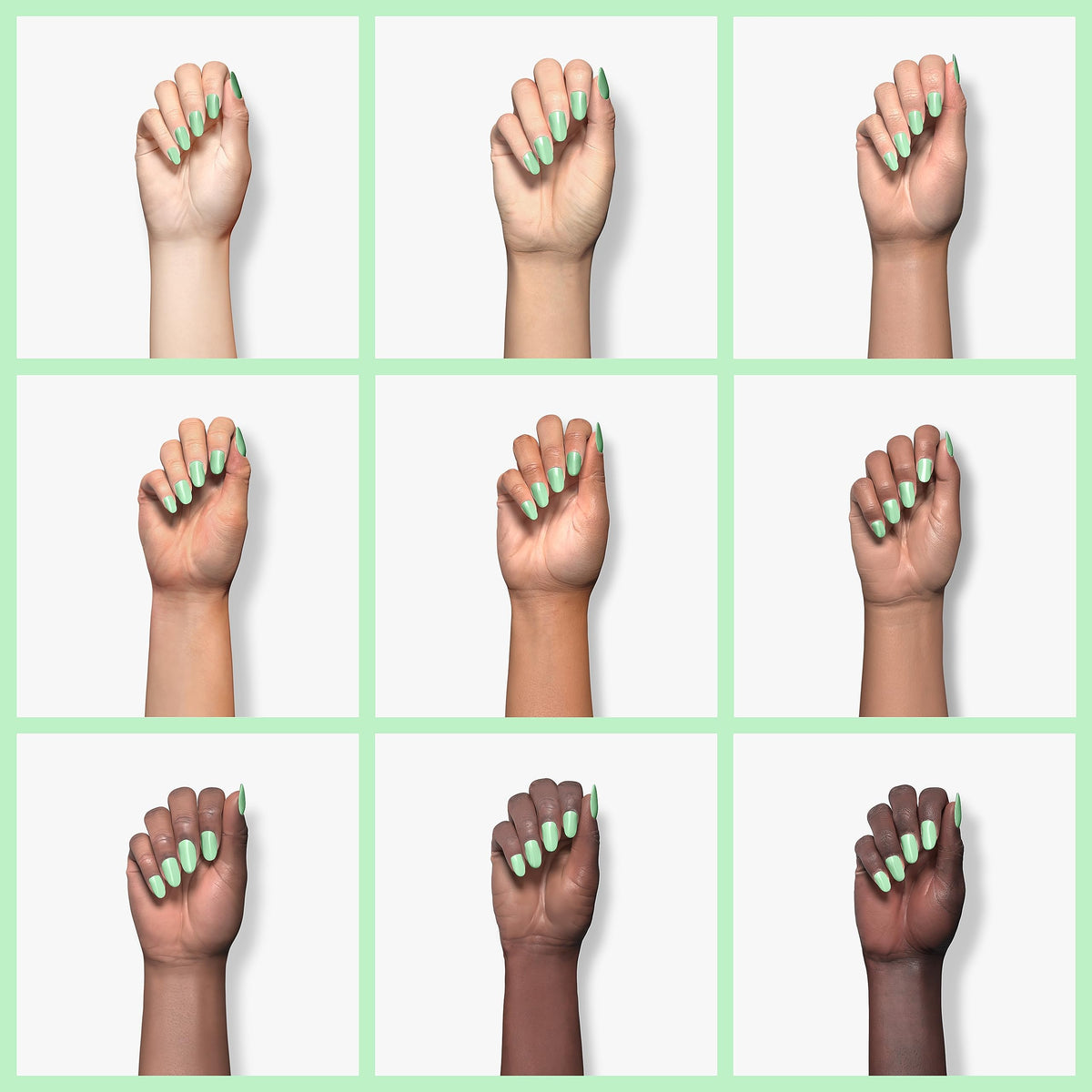 MAYCHAO Mint Green Gel Nail Polish 15ML with LED light