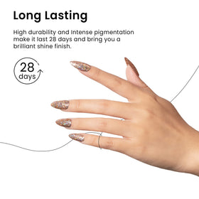 MAYCHAO nail polish application process with LED light