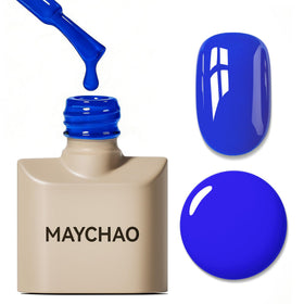 MAYCHAO Neon Blue Gel Nail Polish 15ML front view