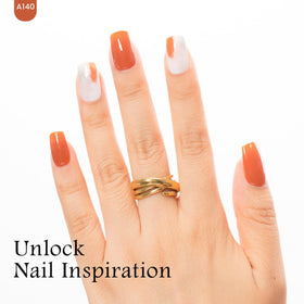 MAYCHAO Orange Gel Nail Polish bottle with cap