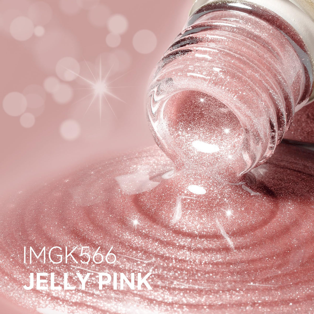 MAYCHAO Pink Cat Eye Gel Nail Polish 15ML in a nail art setting