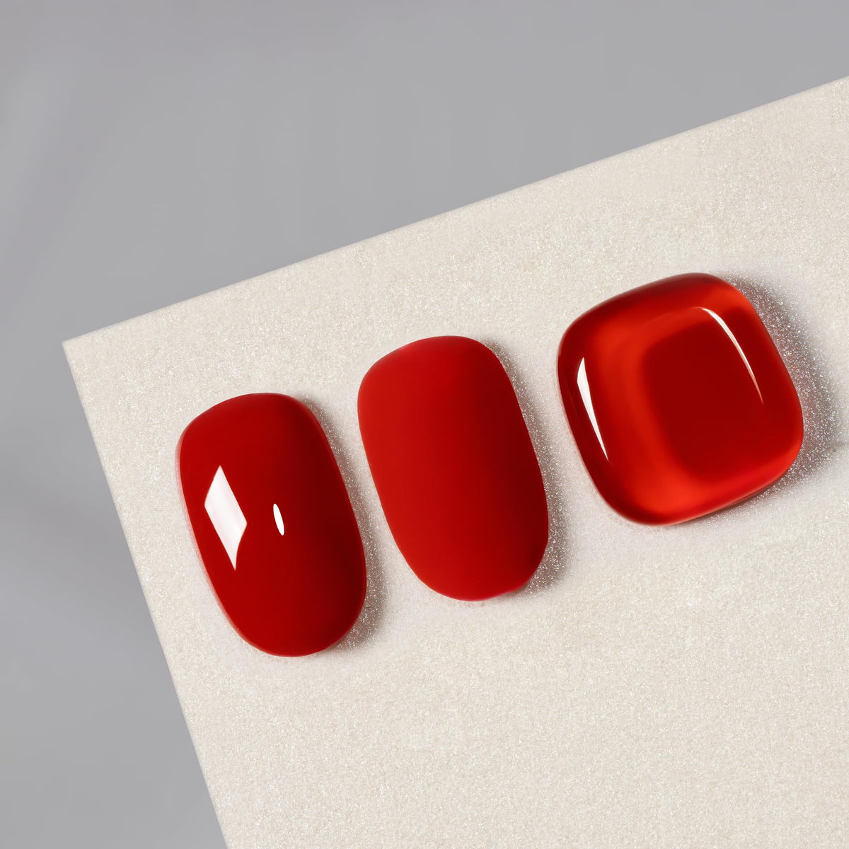 MAYCHAO Red Gel Nail Polish curing under LED light