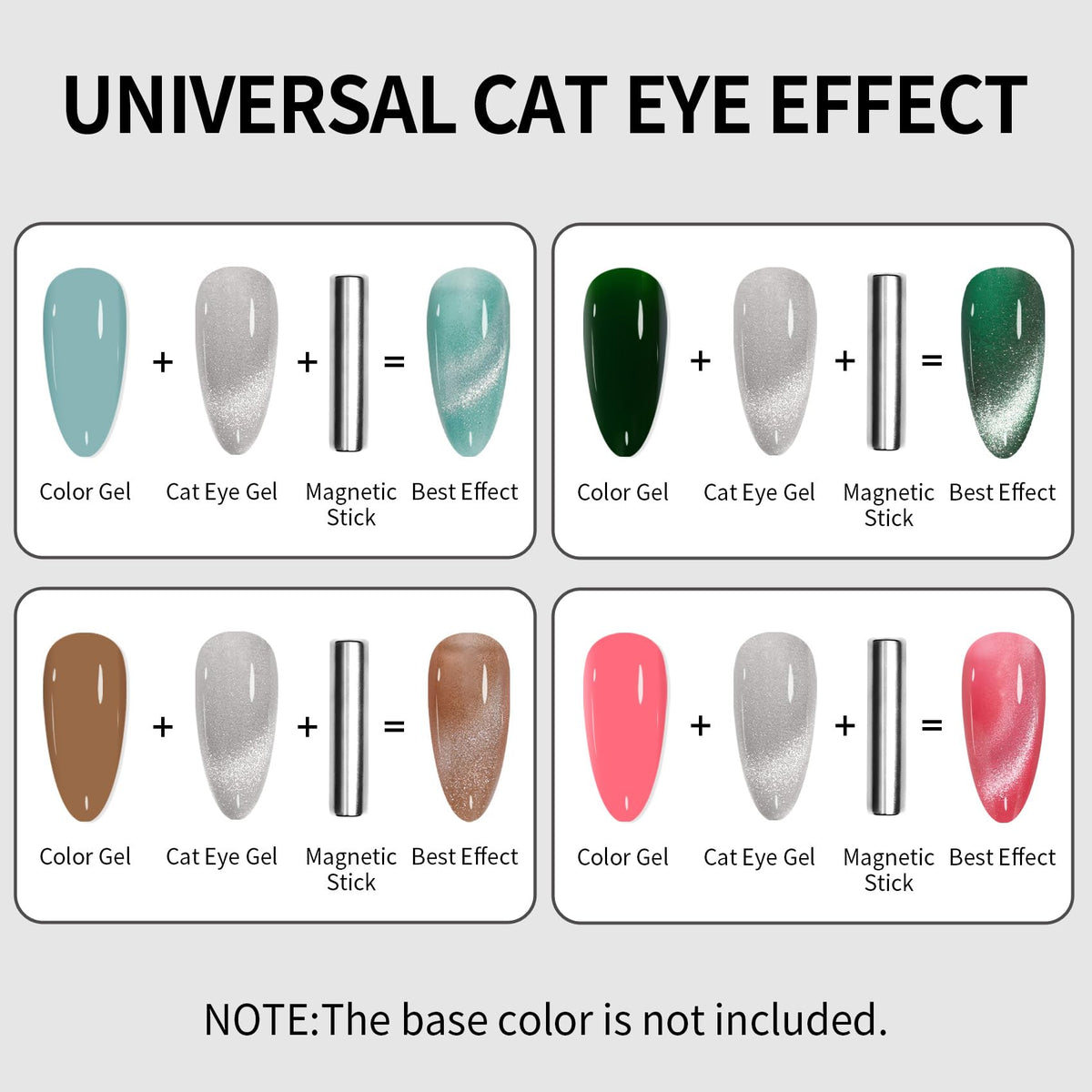 MAYCHAO Silver Cat Eye Gel Nail Polish curing under LED light
