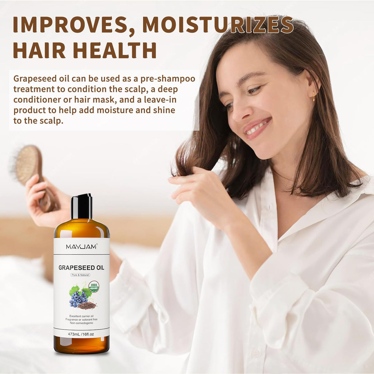 MAYJAM Grapeseed Oil with essential oils