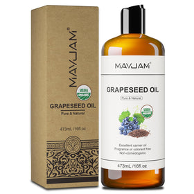 MAYJAM Organic Grapeseed Oil with fresh grapes