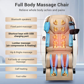Mazzup Massage Chair side view showcasing zero gravity recline