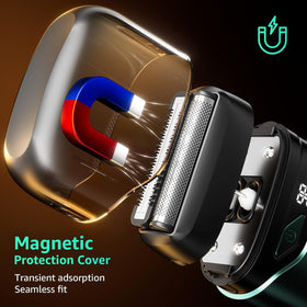 Mbzoey Electric Foil Shaver demonstrating waterproof feature