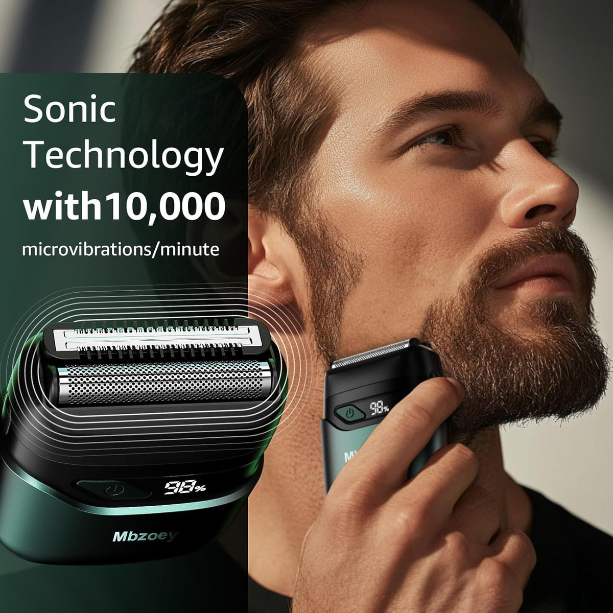 Mbzoey Electric Foil Shaver packaging and accessories