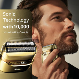 Mbzoey Electric Foil Shaver showcasing waterproof feature