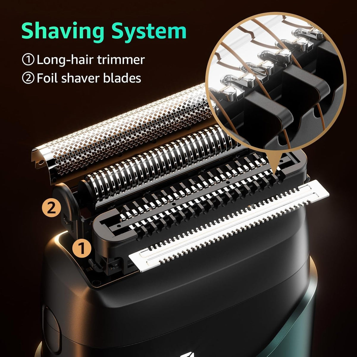 Mbzoey Electric Foil Shaver with LED battery display