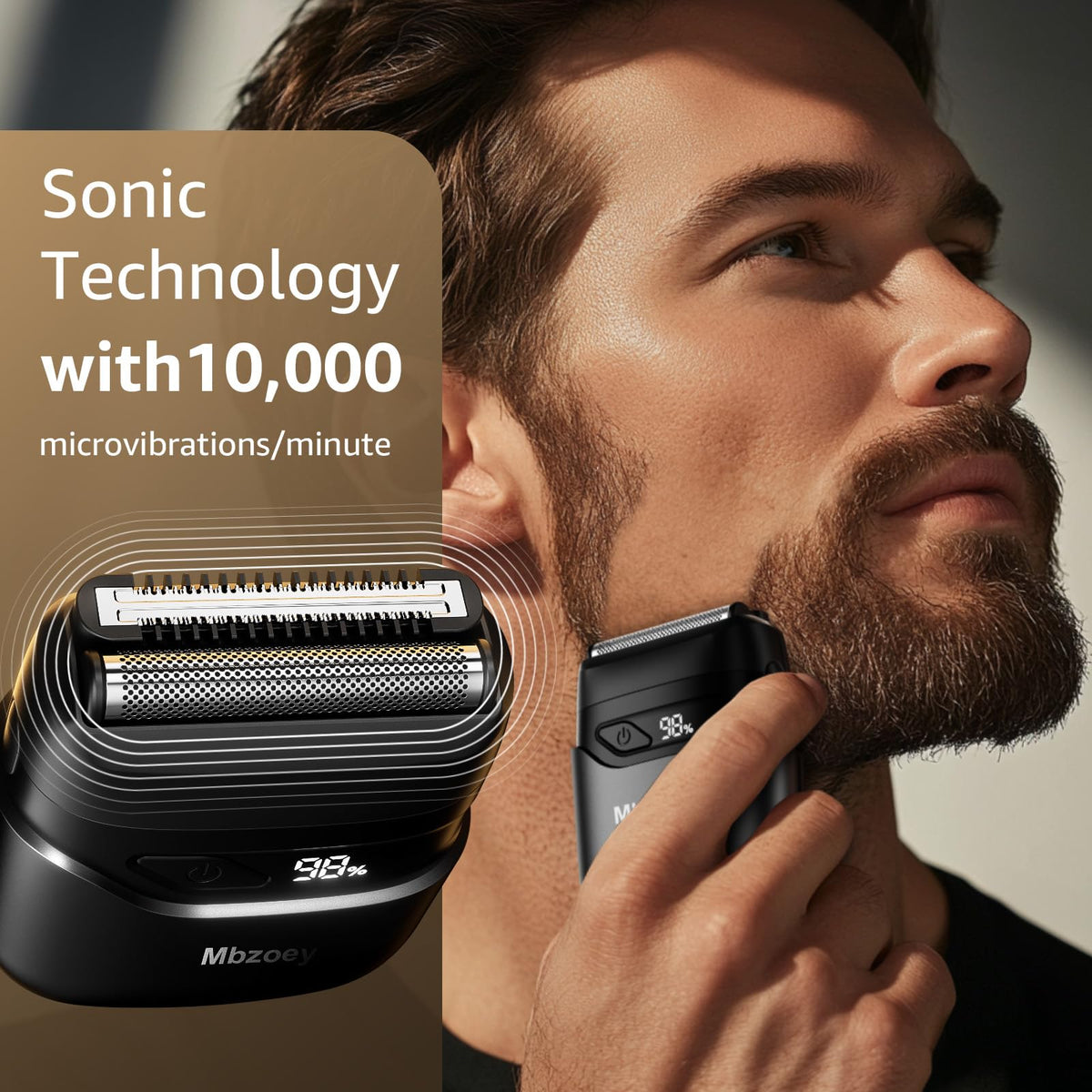 Mbzoey Electric Foil Shaver with magnetic dustproof cap