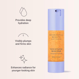 Meaningful Beauty Youth Activating Melon Serum 1 Oz bottle side view