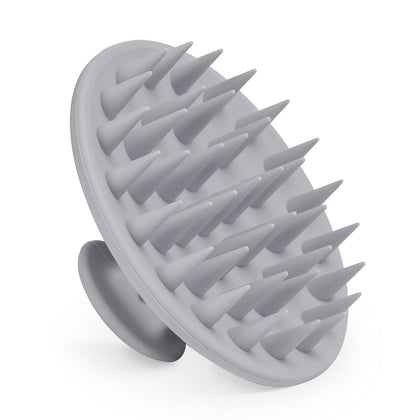 Meartchy Silicone Scalp Massager Shampoo Brush in grey front view