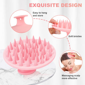 Meartchy Silicone Scalp Massager showing ergonomic design