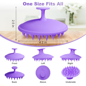 Meartchy Silicone Scalp Massager showing soft bristles