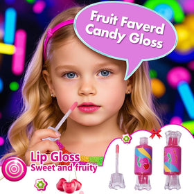 Mebtmel lip gloss in various colours and flavours displayed together