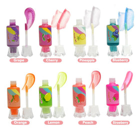 Mebtmel lip gloss set showcasing individual gloss tubes