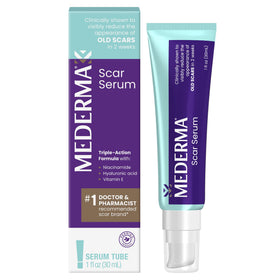 Mederma Scar Serum 1 Fl. Oz. front view with packaging