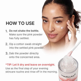 medicube 3H Overnight Drying Lotion with cotton swab for application