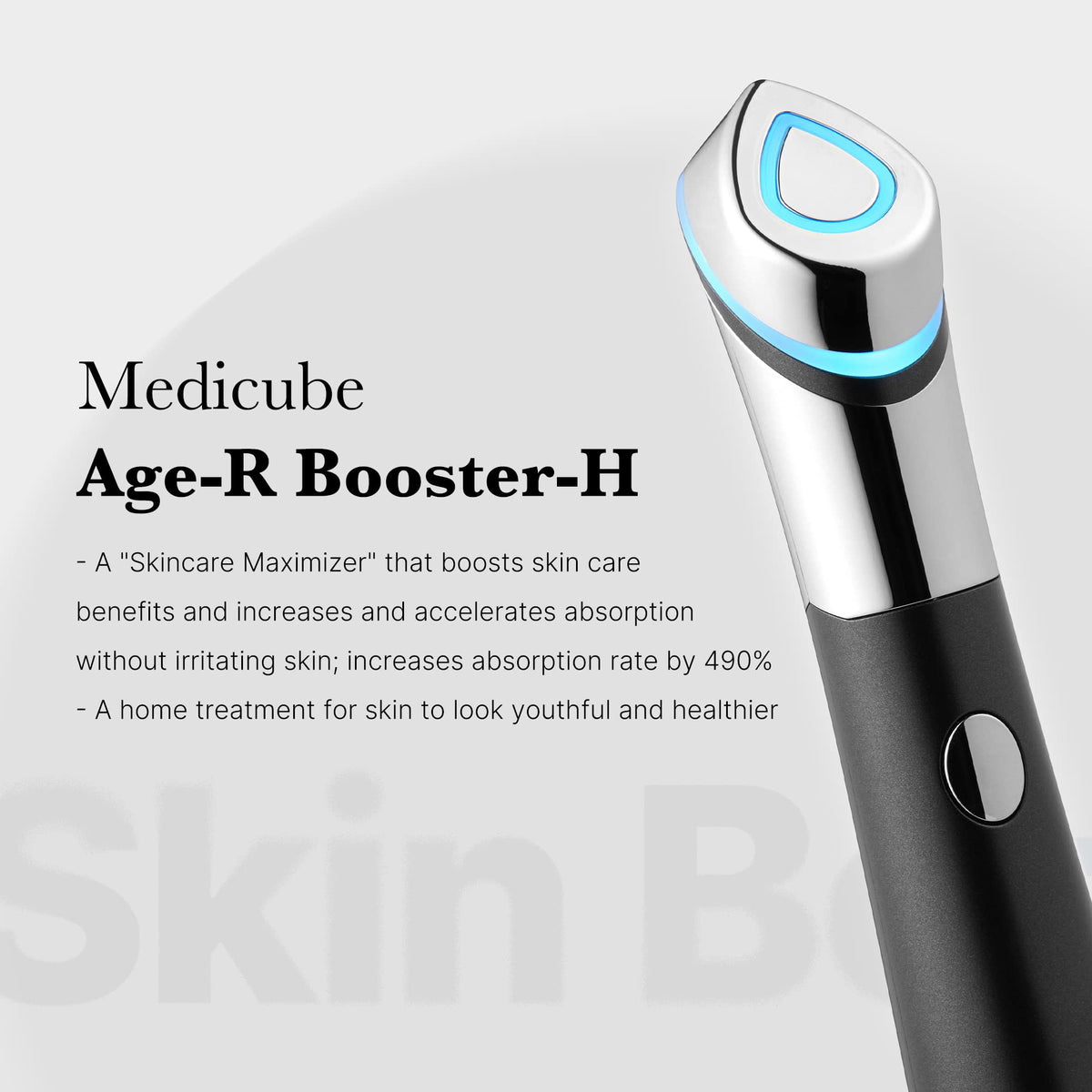 medicube Age-R support-H side view showcasing the device