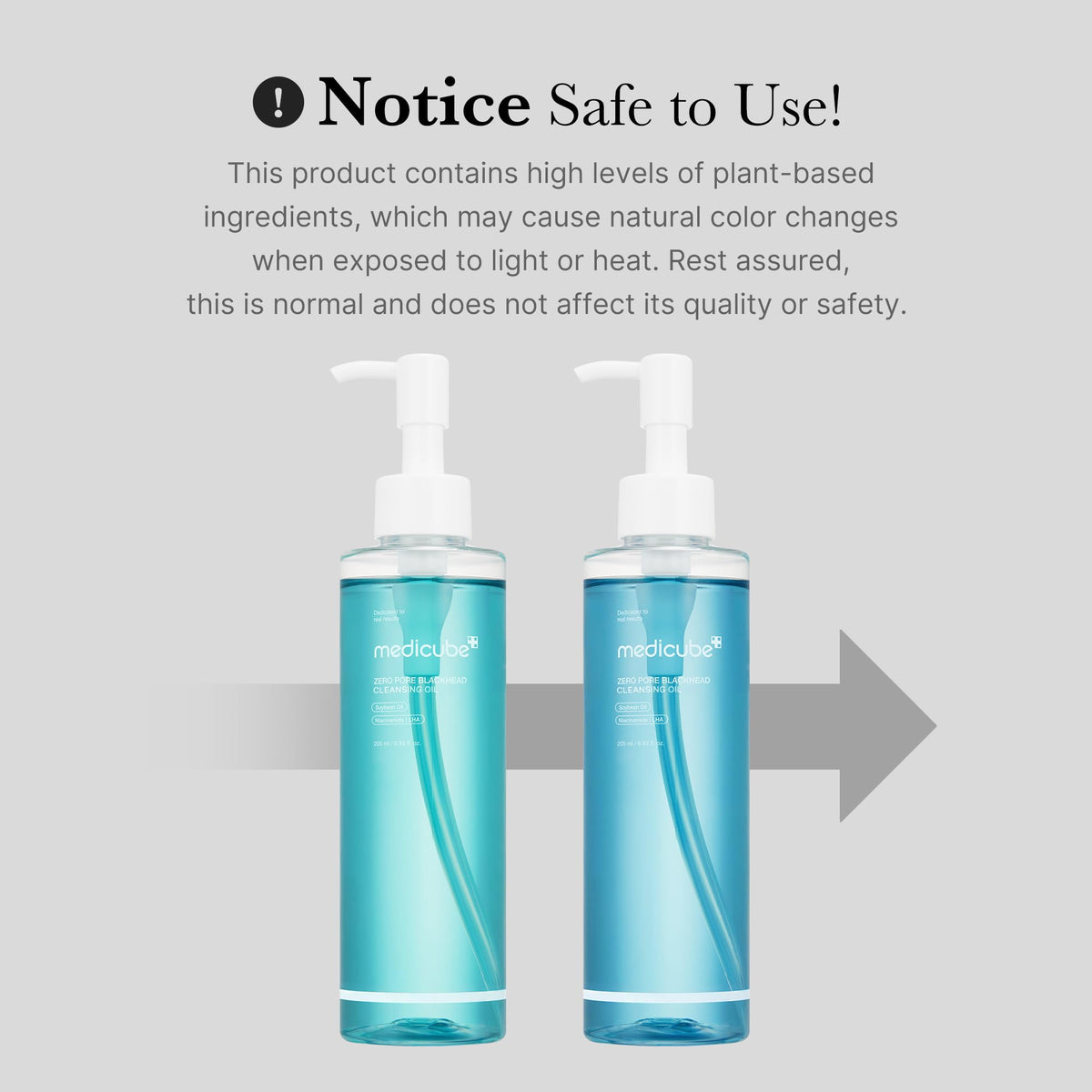 medicube Cleansing Oil Zero Pore Blackhead 205ml packaging details