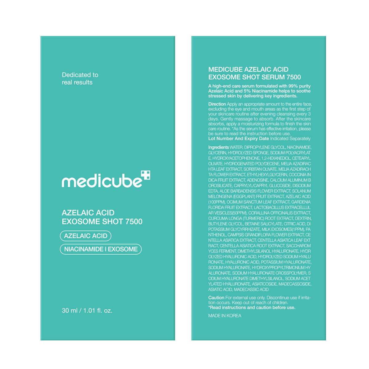 medicube Exosome Shot Facial Serum back view