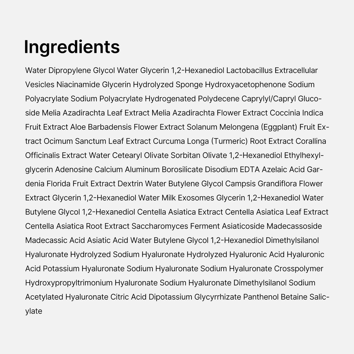 medicube Exosome Shot Facial Serum with skincare products