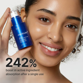 medicube Exosome Shot Zero Facial Serum application process