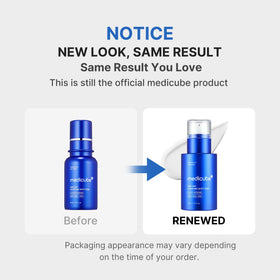 medicube Exosome Shot Zero Facial Serum bottle side view