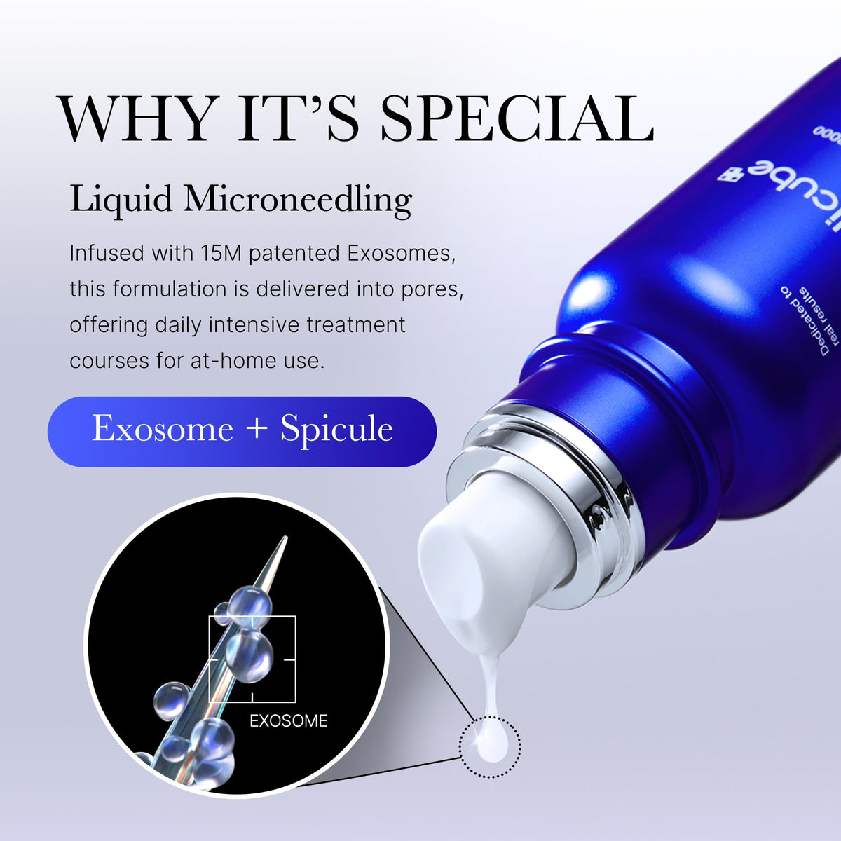 medicube Exosome Shot Zero Facial Serum texture on skin