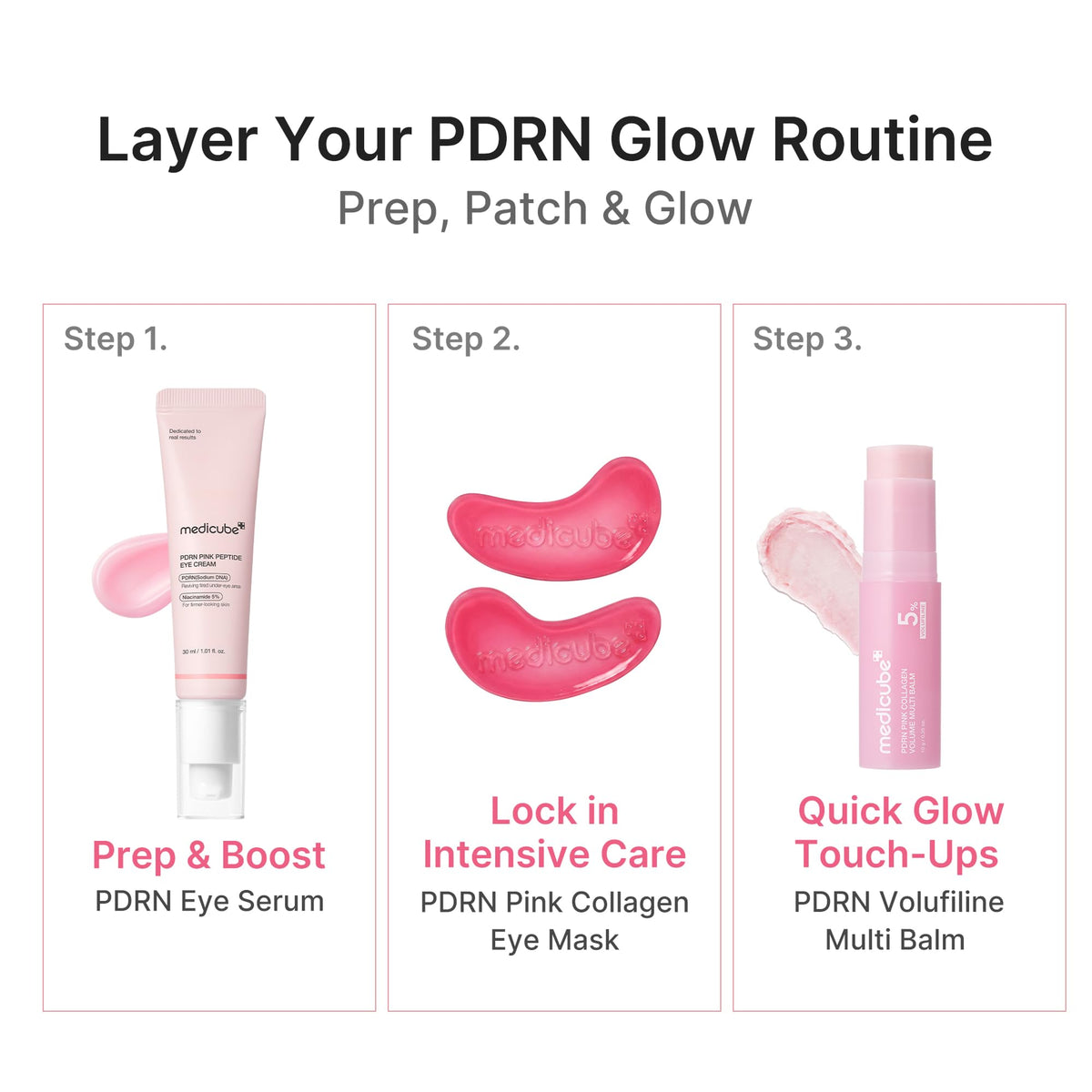 medicube Jelly Eye Mask PDRN Pink Collagen ingredients list