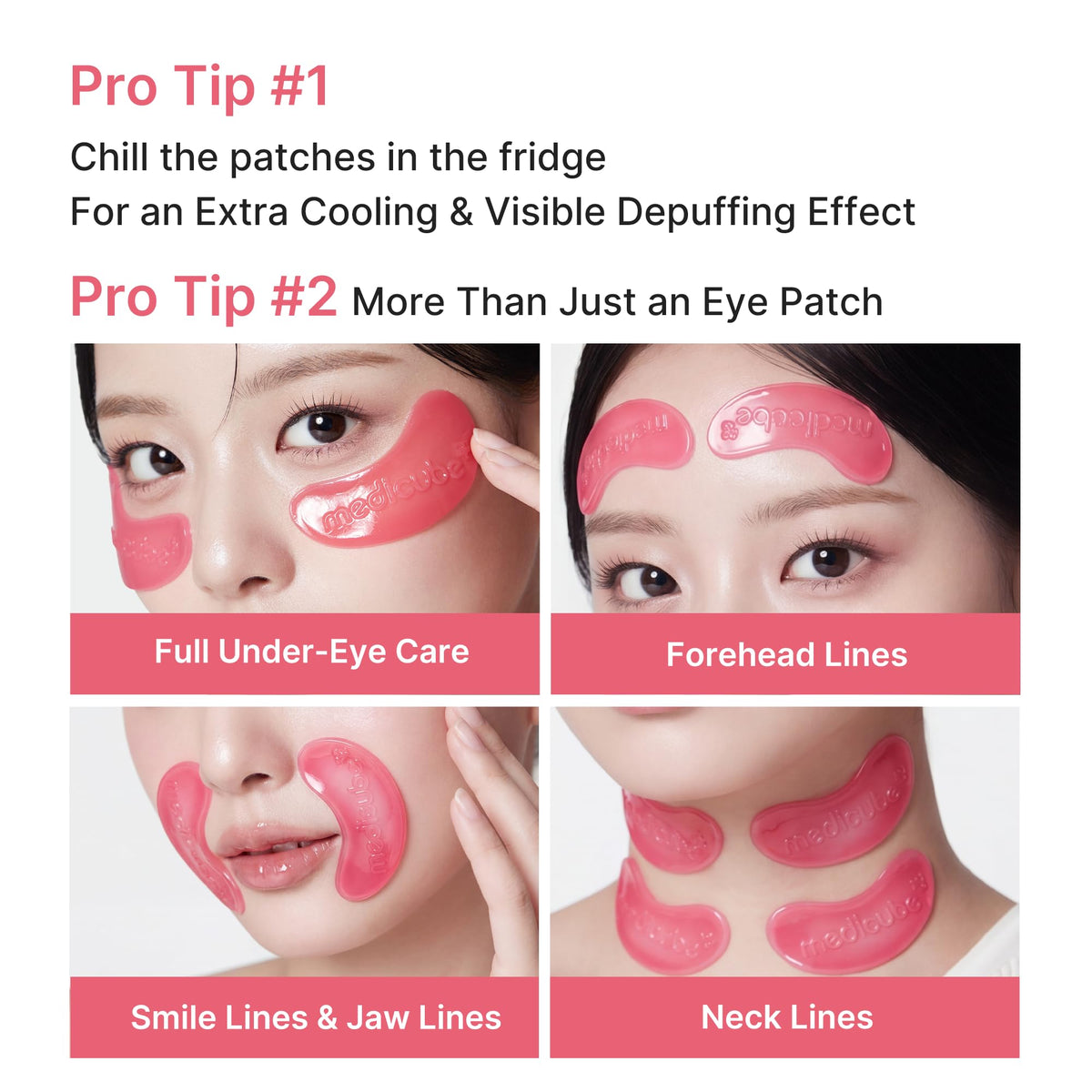 medicube Jelly Eye Mask PDRN Pink Collagen texture
