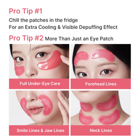 medicube Jelly Eye Mask PDRN Pink Collagen texture