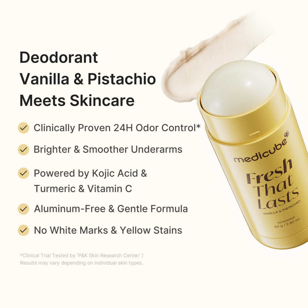 medicube Kojic Acid & Turmeric Deodorant lifestyle shot