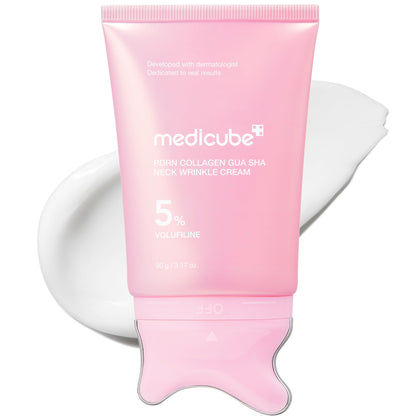 medicube PDRN Collagen Gua Sha Neck Wrinkle Cream front view