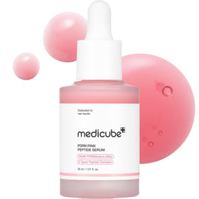 medicube Pink Peptide Serum with Rose PDRN front view