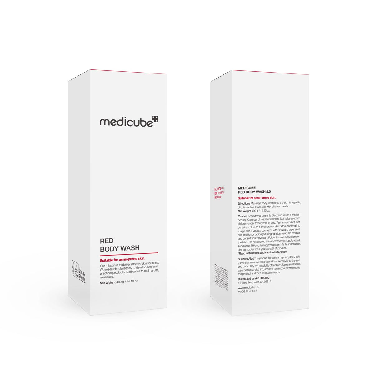 medicube Red Body Wash 480g with natural ingredients