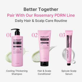 medicube Rosemary PDRN Shampoo on a vanity