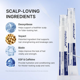 medicube Scalp Serum application on scalp