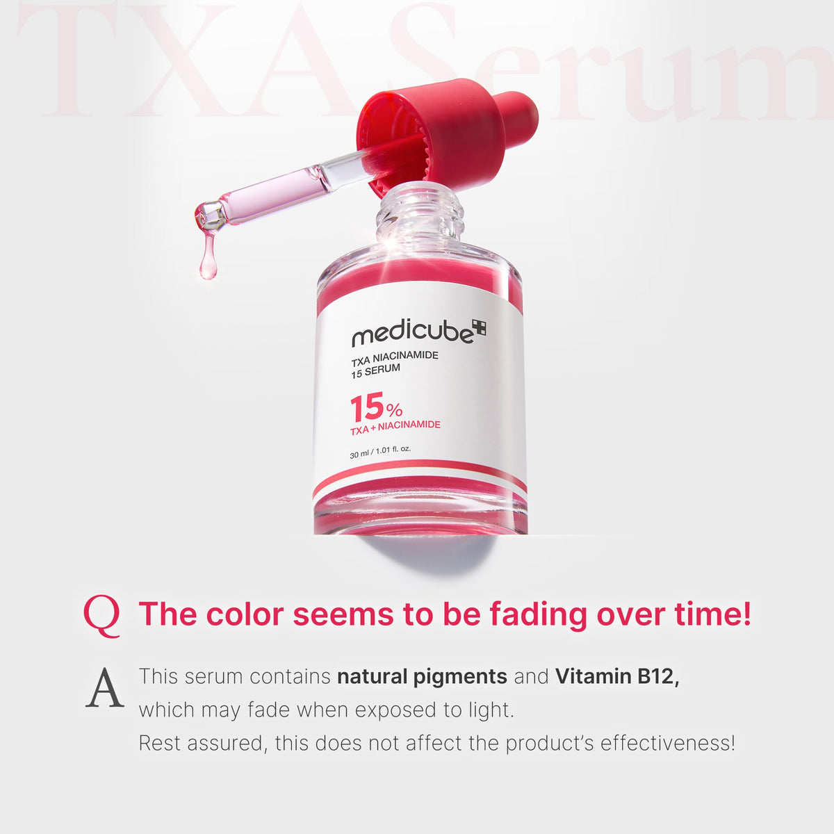 medicube TXA & Niacinamide 15% Glow Serum in a beauty routine