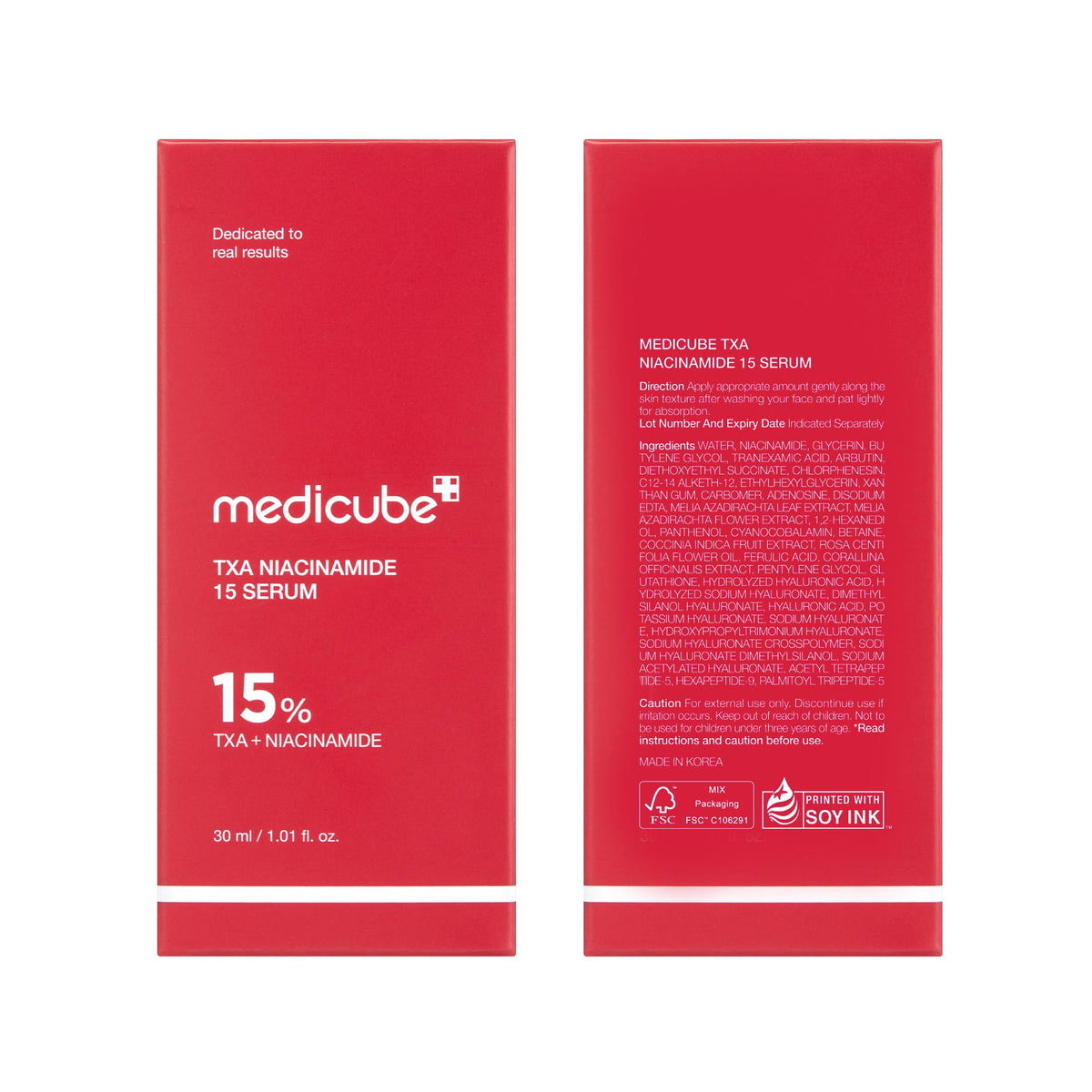 medicube TXA & Niacinamide 15% Glow Serum texture on skin