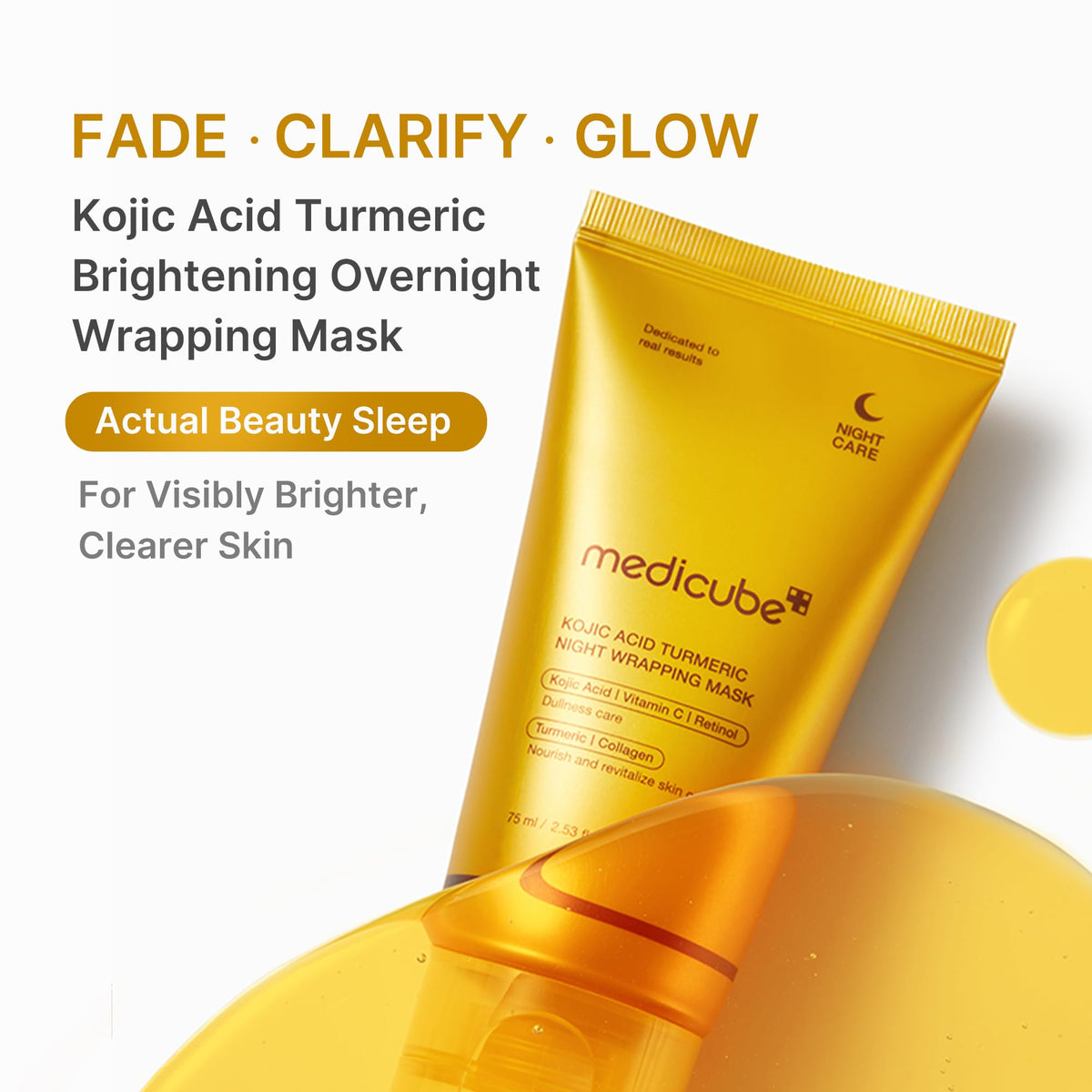 medicube Wrapping Mask Kojic Acid texture close-up